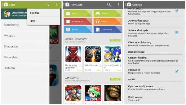 Google Play Store features